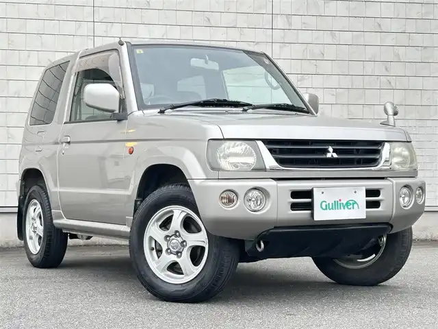 三菱 パジェロ ミニ X 群馬県 2000(平12)年 6.6万km シンフォニックシルバー 純正カセットデッキ/（AM/FM/テープ）/4WD/パワーウィンドウ/パワーステアリング/シガーライター/ハロゲンヘッドライト/フロントフォグランプ/マニュアルエアコン/リモコンキー/純正フロアマット/純正15インチAW/純正ドアバイザー/純正マッドガード/背面タイヤ/取扱説明書/スペアキー1本