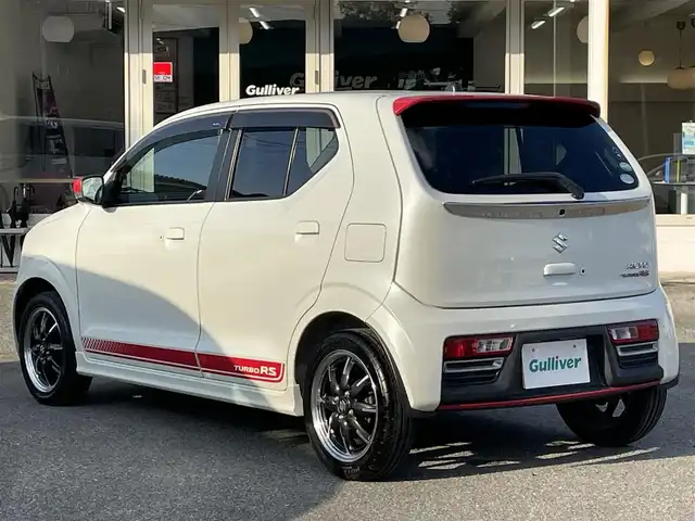 スズキ アルト ターボRS 千葉県 2015(平27)年 5.7万km パールホワイト レーダーブレーキサポート/5AGS/社外SDナビ【CN-R301Z】/・CD/DVD/MSV/Bluetooth/フルセグ/バックカメラ/スマートキー/運転席シートヒーター/パドルシフト/純正LEDヘッドライト/フォグランプ/純正15インチアルミホイール/ビルトインETC/本革巻きステアリング/ドアバイザー