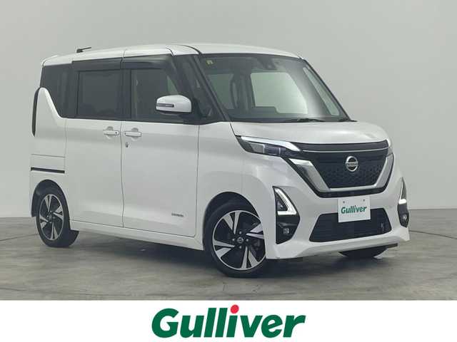 日産 ルークス HWS Gターボ プロパイロットED 群馬県 2020(令2)年 5.7万km ホワイトパール 禁煙車　純正ナビ　Bluetooth　フルセグ　全方位カメラ　ハンズフリー両側パワースライドドア　ドライブレコーダー　ETC　衝突軽減システム　コーナーセンサー　プッシュスタート　スマートキー　純正アルミホイール