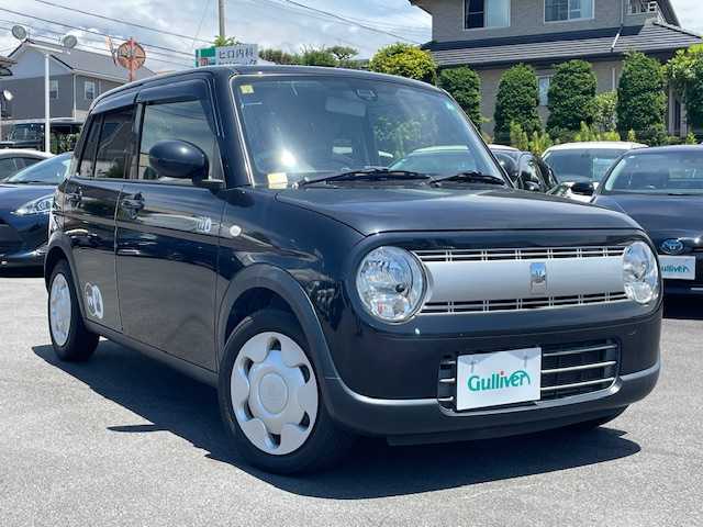 スズキ ラパン L 静岡県 2016(平28)年 5.1万km ブルーイッシュブラックパール3 8型メモリナビ フルセグTV CD DVD BT/バックカメラ/ビルトイン ETC/スマートキー 2個/プッシュエンジンスタート/衝突被害軽減ブレーキ/横滑り防止/シートヒーター/LEDヘッドライト