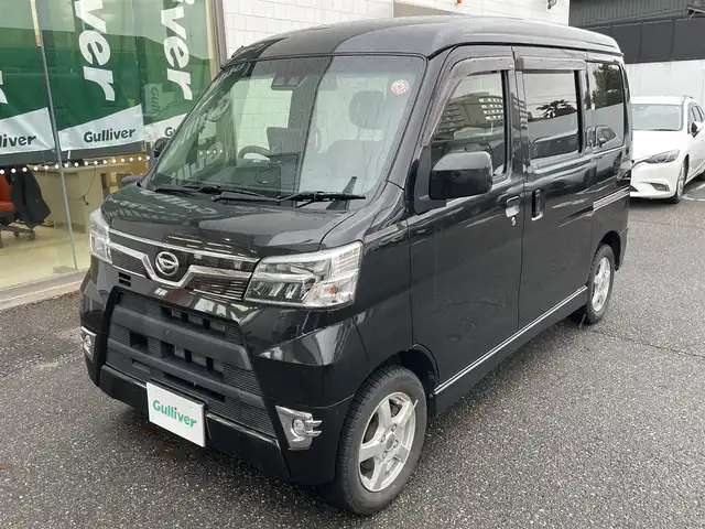 ダイハツ アトレー ワゴン カスタム ターボ RS SAⅢ 新潟県 2020(令2)年 4.9万km ブラックマイカメタリック ターボ/４WD/ドアバイザー/純正フロアマット/オートハイビーム/社外ホイールスタッドレスタイヤ装着/純正ホイール車載