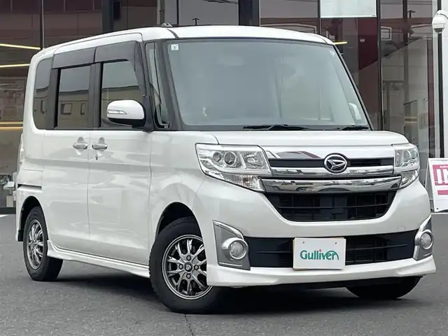 ダイハツ タント カスタム X 宮城県 2015(平27)年 15.1万km パールホワイトⅢ KENWOODナビ/・CD/DVD/BT/MDV-D302/プッシュスタート /スマートキー