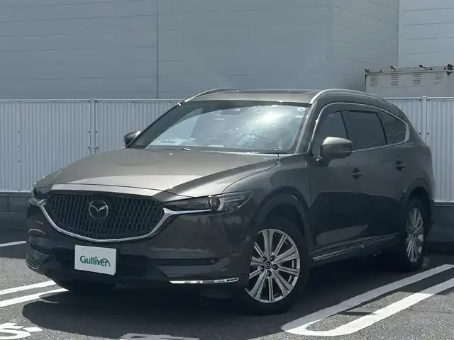 マツダ ＣＸ－８ XD エクスクルーシブモード 群馬県 2022(令4)年 4万km チタニウムフラッシュマイカ サンルーフ/純正SDナビ（AM・FM/BT/フルセグTV）/全方位モニター/バックカメラ/BOSEプレミアムサウンド/ドライブレコーダー付ルームミラー/電子パーキングブレーキ/追従クルーズコントロール/アイドリングストップ/車線逸脱防止機能/ステアリングスイッチ/ステアリングヒーター/レザーシート/パワーシート（D/N・セカンドシート）/シートヒーター（D/N・セカンドシート）/エアーシート（D/N・セカンドシート）/純正フロアマット/電格ミラー/オートライト/LEDヘッドライト/オートワイパー/コーナーセンサー/プッシュスタート/スマートキー/取扱説明書/保証書