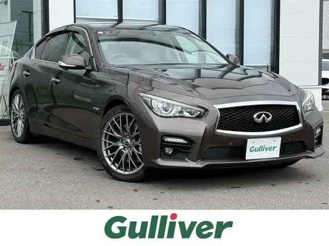 日産 スカイライン ハイブリッド 350GT FOUR TypeSP 道南・函館 2014(平26)年 8.8万km ブラックパール ・純正ＨＤＤナビ（ＣＤ、ＤＶＤ，ＴＶ）/・フルセグＴＶ/・全方位カメラ/・衝突軽減ブレーキ/・クルーズコントロール/・前後コーナーセンサー/・前席パワーシート/・前席シートヒーター/・純正エンジンスターター/・スペアキー/・プッシュスタート/・冬タイヤ積込（純正ＡＷ）/・純正フロアマット