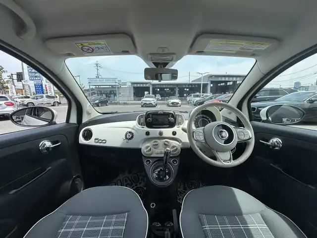 フィアット ５００ 1．2 ポップ 滋賀県 2018(平30)年 6.6万km 白 ワンオーナー/社外アルミ14インチサマータイヤ/純正スチールホイル、スタッドレスセット（ホイルキャップ）/ETC