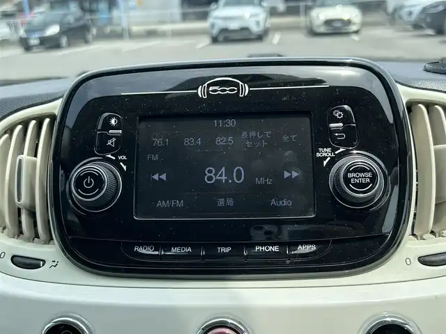 フィアット ５００ 1．2 ポップ 滋賀県 2018(平30)年 6.6万km 白 ワンオーナー/社外アルミ14インチサマータイヤ/純正スチールホイル、スタッドレスセット（ホイルキャップ）/ETC