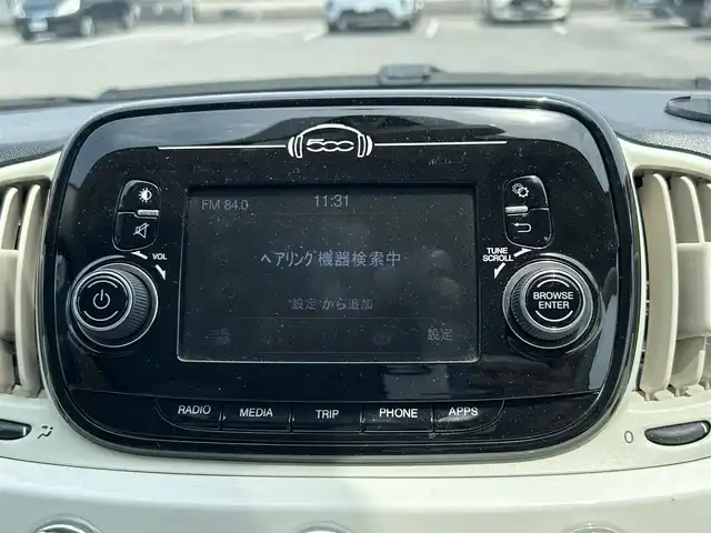 フィアット ５００ 1．2 ポップ 滋賀県 2018(平30)年 6.6万km 白 ワンオーナー/社外アルミ14インチサマータイヤ/純正スチールホイル、スタッドレスセット（ホイルキャップ）/ETC