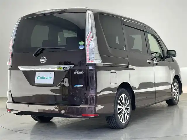 日産 セレナ HWS S HV Vセレ +Sefty Aセーフ 愛知県 2015(平27)年 5.3万km インペリアルアンバーP 純正８型ナビ　フルセグＴＶ　ＤＶＤ　全方位カメラ　ＥＴＣ　クルコン　エマージェンシーブレーキ　衝突軽減装置　車線逸脱　コーナーセンサー　ＬＥＤオートライト　フォグランプ　両側パワースライドドア　禁煙車