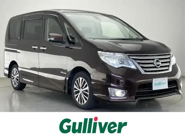 日産 セレナ HWS S HV Vセレ +Sefty Aセーフ 愛知県 2015(平27)年 5.3万km インペリアルアンバーP 純正８型ナビ　フルセグＴＶ　ＤＶＤ　全方位カメラ　ＥＴＣ　クルコン　エマージェンシーブレーキ　衝突軽減装置　車線逸脱　コーナーセンサー　ＬＥＤオートライト　フォグランプ　両側パワースライドドア　禁煙車