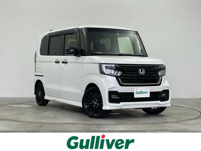 ホンダ Ｎ ＢＯＸ カスタム L ターボ 群馬県 2023(令5)年 1.6万km プラチナホワイトパール 純正９インチナビ　バックカメラ　両側パワースライドドア　レーダークルーズコントロール　ＬＥＤライト　シートヒーター　ハーフレザーシート　純正１５インチＡＷ　ステアリングリモコン　プッシュスタート