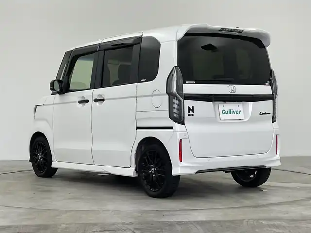 ホンダ Ｎ ＢＯＸ カスタム L ターボ 群馬県 2023(令5)年 1.6万km プラチナホワイトパール 純正９インチナビ　バックカメラ　両側パワースライドドア　レーダークルーズコントロール　ＬＥＤライト　シートヒーター　ハーフレザーシート　純正１５インチＡＷ　ステアリングリモコン　プッシュスタート