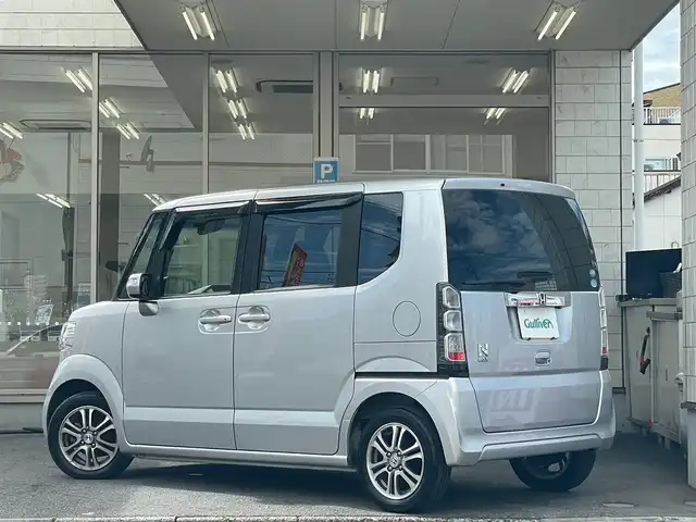 ホンダ Ｎ ＢＯＸ G ターボ Lパッケージ 愛知県 2014(平26)年 6.1万km カトラリーシルバーM /当店買取/禁煙//ターボ/革巻きステア/パドルシフト//純正スタンダードナビVXM-142VFi//CD/DVD/Bluetooth/地デジ/SD//バックカメラ/サイドカメラ//ナビ装着SPパッケージ//Lパッケージ/ターボパッケージ//ISOFIX//Aストップ/SRSカーテンエアバック//保証書/取説/スペアキー/スマートキー