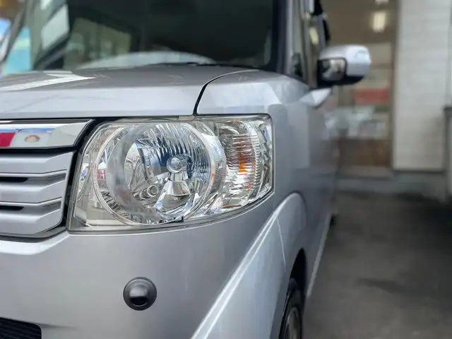 ホンダ Ｎ ＢＯＸ G ターボ Lパッケージ 愛知県 2014(平26)年 6.1万km カトラリーシルバーM /当店買取/禁煙//ターボ/革巻きステア/パドルシフト//純正スタンダードナビVXM-142VFi//CD/DVD/Bluetooth/地デジ/SD//バックカメラ/サイドカメラ//ナビ装着SPパッケージ//Lパッケージ/ターボパッケージ//ISOFIX//Aストップ/SRSカーテンエアバック//保証書/取説/スペアキー/スマートキー