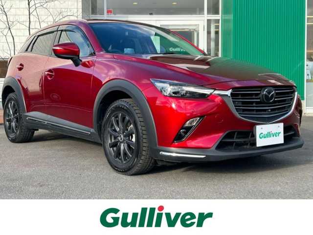 マツダ ＣＸ－３ 20SプロアクティブSパッケージ 青森県 2020(令2)年 2.1万km ソウルレッドクリスタルM ワンオーナー/純正ナビ・フルセグTV/360°ビューモニター/ハーフレザーシート/運転席パワーシート/前席シートヒーター/ステアリングヒーター/ヘッドアップディスプレイ/フロント・リアパーキングセンサー/スマートシティブレーキ/レーダークルーズコントロール/ブラインドスポットモニタリング/LEDヘッドライト/LEDフォグランプ/社外16インチAWスタッドレスタイヤ/純正18インチAW夏タイヤあり