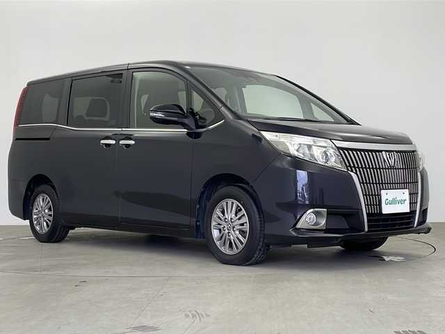 トヨタ エスクァイア Xi 鹿児島県 2016(平28)年 11.1万km スパークリングブラックパールクリスタルシャイン 社外ナビ/（CD/DVD/BT/フルセグTV）/プリクラッシュセーフティ/レーンディパーチャーアシスト/フリップダウンモニター/オートライト/オートマチックハイビーム/両側パワースライドドア