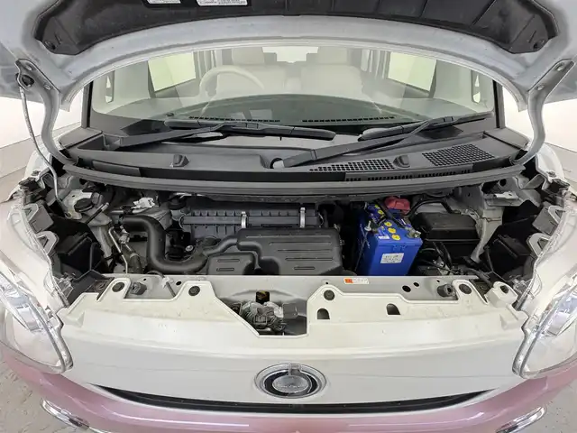 ダイハツ ムーヴ キャンバス G メイクアップ リミテッド　SAⅢ 滋賀県 2020(令2)年 4.7万km パールホワイトⅢ/ブルーミングピンクメタリック 禁煙車/純正9インチナビ/CD.DVD.Bluetooth.フルセグ/全方位カメラ/衝突軽減ブレーキ/両側パワースライドドア/ステアリングスイッチ/アイドリングストップ/ETC/LEDヘッドライト/オートライト/オートハイビーム/フォグランプ/前方ドライブレコーダー/スマートキー