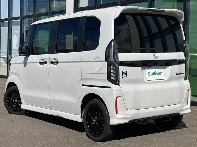 ホンダ Ｎ ＢＯＸ カスタム L ターボ 道南・函館 2023(令5)年 1.3万km プラチナホワイトパール /純正ナビ//夏冬タイヤ//バックカメラ//純正エンジンスターター//ミラー型ドライブレコーダー//ビルトインETC//両側パワースライドドア//CMBS//アダプティブクルーズコントロール//パーキングセンサー//ハーフレザーシート//前席シートヒーター//LEDヘッドライト//LEDフォグ//プッシュスタート//スマートキー