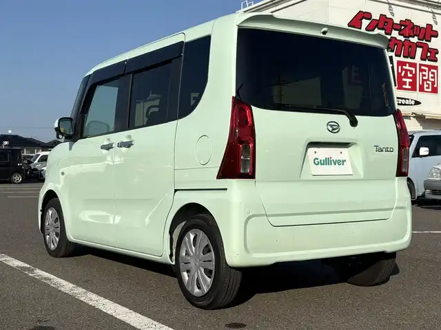 ダイハツ タント X 大分県 2023(令5)年 1.1万km アイスグリーン ・ナビ(CD/SD/BT/ワンセグ)/・全方位カメラ/・スマートアシスト/・スーパーロングスライド/・片側パワースライドドア/・コーナーセンサー/・ETC/・ドライブレコーダー/・シートヒーター/・ブレーキホールド/・ロールシェード/・スマートキー