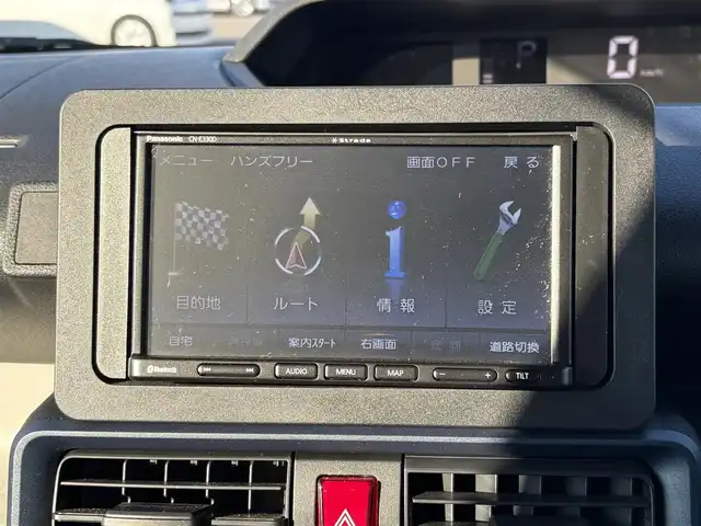 ダイハツ タント X 大分県 2023(令5)年 1.1万km アイスグリーン ・ナビ(CD/SD/BT/ワンセグ)/・全方位カメラ/・スマートアシスト/・スーパーロングスライド/・片側パワースライドドア/・コーナーセンサー/・ETC/・ドライブレコーダー/・シートヒーター/・ブレーキホールド/・ロールシェード/・スマートキー