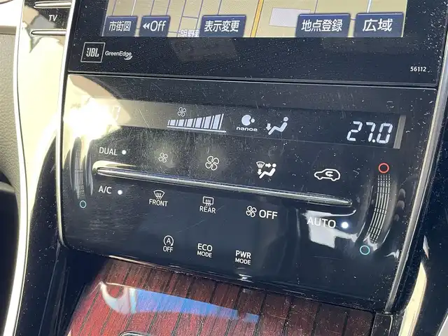 トヨタ ハリアー プレミアム アドバンスドP 道央・札幌 2014(平26)年 8.3万km スパークリングブラックパールクリスタルシャイン 登録時走行距離82/346km/　４　W　D　/純正ナビ（CD/DVD/FM/AM/SD/BT)/フルセグ（走行中視聴不可）/バックカメラ/全方位モニター/アイドリングストップ/ウィンカーミラー/クルーズコントロール（追従走行あり）/ドアバイザー/プッシュスタート/ビルトインETC/MTモード付AT/スペアキー×１/純正エンジンスターター/電動リアゲート/パワーシート（運転席）/ハーフレザーシート/純正フロアマット/横滑り防止装置/コーナーセンサー/レーンキープアシスト/盗難防止装置/オートライト/オートマチックハイビーム/プリクラッシュブレーキアシスト/フォグランプ/自動防眩ミラー/ステアリングスイッチ/革巻きステアリング/ワイパー間欠時間コントローラー/電動格納ミラー/ECO・PWRモード/ワイヤレス充電器