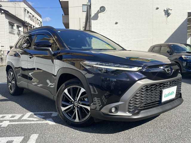 トヨタ カローラ クロス Z 広島県 2022(令4)年 3.5万km スパークリングブラックパールクリスタルシャイン /登録時走行距離/　　　　　　　34760キロ/ワンオーナー/パノラマルーフ/ディスプレイオーディオ/パノラミックビューモニター/地デジ/PCS/ハーフレザーシート/シートヒーター/パワーバックドア/スペアキー×１/ビルトインETC/新車時整備手帳/　　【保証書】/取扱説明書/