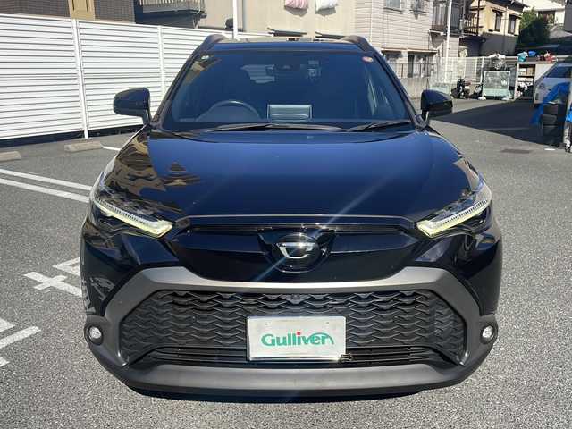 トヨタ カローラ クロス Z 広島県 2022(令4)年 3.5万km スパークリングブラックパールクリスタルシャイン /登録時走行距離/　　　　　　　34760キロ/ワンオーナー/パノラマルーフ/ディスプレイオーディオ/パノラミックビューモニター/地デジ/PCS/ハーフレザーシート/シートヒーター/パワーバックドア/スペアキー×１/ビルトインETC/新車時整備手帳/　　【保証書】/取扱説明書/