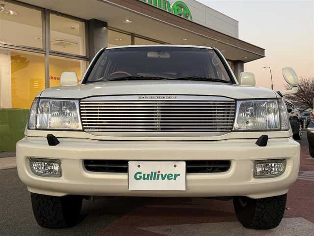 トヨタ ランドクルーザー VX－LTD 香川県 2001(平13)年 9.7万km ホワイトパールマイカ ワンオーナー/ウッドコンビステア/クルーズコントロール/社外LEDヘッドライト/社外16インチアルミ/純正マット/ETC
