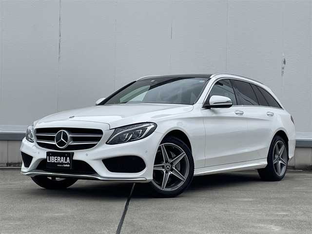 メルセデス・ベンツ Ｃ２２０ｄ ワゴン ローレウスエディション 東京都 2018(平30)年 4.9万km パール 純正HDDナビ/（Bluetooth接続、CD/DVD再生、フルセグTV）/Bカメラ/レーダーセーフティパッケージ/ACC/黒革シート/スライディングルーフ/純正フロアマット/レーンキープアシスト/純正LEDヘッドライト/BSM/D席パワーシート/D席シートヒーター/純正18インチAW/ETC/アイドリングストップ/取り扱い説明書/保証書/スペアキー