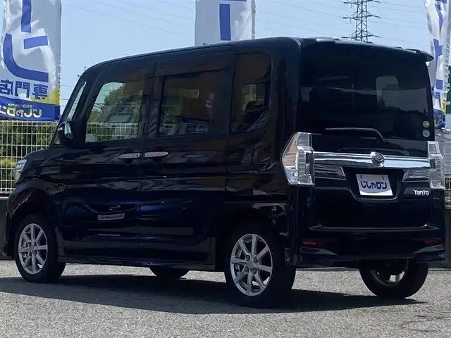 ダイハツ タント カスタム X SAⅡ 兵庫県 2015(平27)年 7.9万km ブラックマイカメタリック (株)IDOMが運営する【じしゃロン神戸名谷店】の自社ローン専用車両になりますこちらは現金またはオートローンご利用時の価格です。自社ローンご希望の方は別途その旨お申付け下さい/スマートアシストII/社外7インチナビ/Bluetooth/ワンセグTV/ETC/片側パワースライドドア/オートライト/フォグランプ/純正アルミ