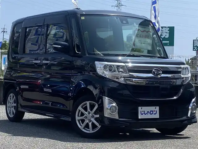 ダイハツ タント カスタム X SAⅡ 兵庫県 2015(平27)年 7.9万km ブラックマイカメタリック (株)IDOMが運営する【じしゃロン神戸名谷店】の自社ローン専用車両になりますこちらは現金またはオートローンご利用時の価格です。自社ローンご希望の方は別途その旨お申付け下さい/スマートアシストII/社外7インチナビ/Bluetooth/ワンセグTV/ETC/片側パワースライドドア/オートライト/フォグランプ/純正アルミ