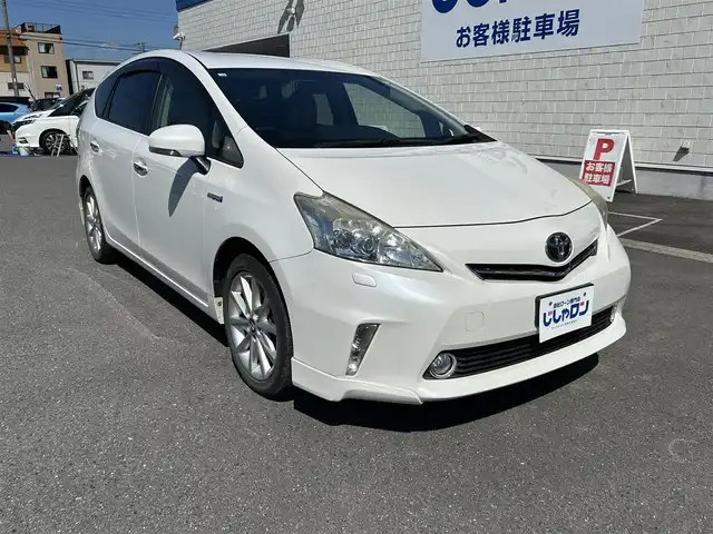 トヨタ プリウス α S ツーリングセレクション 群馬県 2012(平24)年 8.4万km ホワイトパールクリスタルシャイン (株)IDOMが運営する【じしゃロン伊勢崎店】の自社ローン専用車両になりますこちらは現金またはオートローンご利用時の価格です。自社ローンご希望の方は別途その旨お申付け下さい/純正SDナビゲーション/バックカメラ/CD/DVD/SD/BT/DTV/クルーズコントロール/ETC/LEDヘッドライト/オートライト/フォグライト/ドアバイザー/純正フロアマット