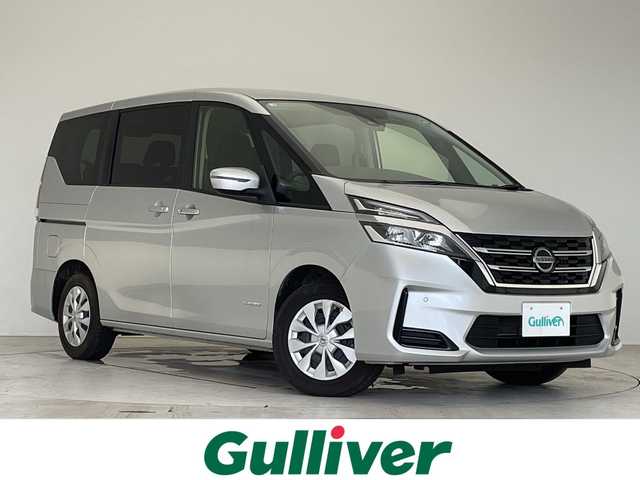 日産 セレナ X 愛知県 2022(令4)年 6.4万km ブリリアントシルバー 社外SDナビ（AVIC-RZ403）/DVD/CD/Bluetooth/衝突軽減ブレーキ/ブラインドスポットモニター/片側電動スライドドア/バックカメラ/コーナーセンサー/ETC/ステアリングスイッチ/スマートキー/プッシュスタート