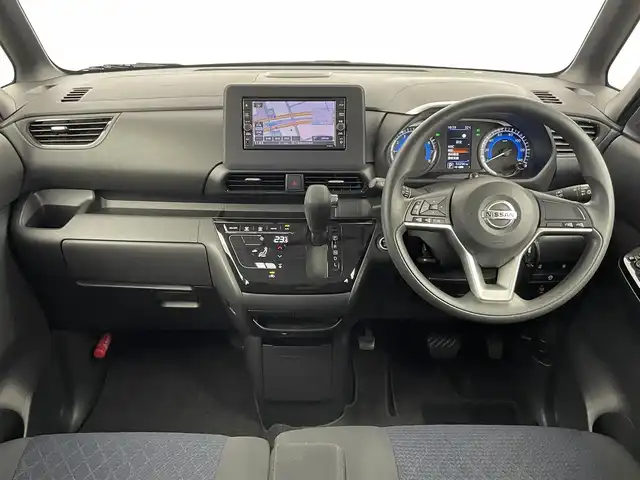 日産 ルークス ハイウェイスター X 千葉県 2020(令2)年 5.4万km ブラック 禁煙車/エマージェンシーブレーキ/レーンキープアシスト/先行発進のお知らせ/速度標識表示機能/道路標識表示機能/前後ソナー/ふらつき警報/オートハイビーム/純正メモリナビ/　CD/DVD/BT/フルセグ/片側パワースライドドア/アラウンドビューモニター/電動格納ミラー/スマートキー＆プッシュスタート/ヘッドライトレベライザー /ステアリングスイッチ/純正14インチアルミホイール