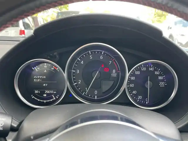 マツダ ロードスター ＲＦ RS 静岡県 2017(平29)年 2.6万km マシーングレープレミアムM 車線逸脱警告　/ＢＳＭ　/マツダコネクトナビ　/地デジ　/Ｂカメラ　/レカロ半革シート　/シートヒーター　　/革巻きステアリング　/ステアリングスイッチ/ＨＫＳマフラー　/車高調　/純正１７インチＡＷ/ETC/スマートキー /スペアキー /保証書/取説