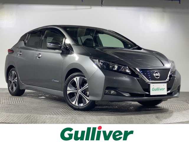 日産 リーフ X 沖縄県 2018(平30)年 3.7万km ダークメタルグレー 県外仕入れ　/禁煙車　/純正ナビ　/（フルセグＴＶ　ＣＤ　ＤＶＤ　Ｂｌｕｅｔｏｏｔｈ）/プロパイロット　/前後ドライブレコーダー　/ステアリングヒーター　/ＥＴＣ　/シートヒーター　/クリアランスソナー/ブラインドスポットモニター/e-pedal/USBポート