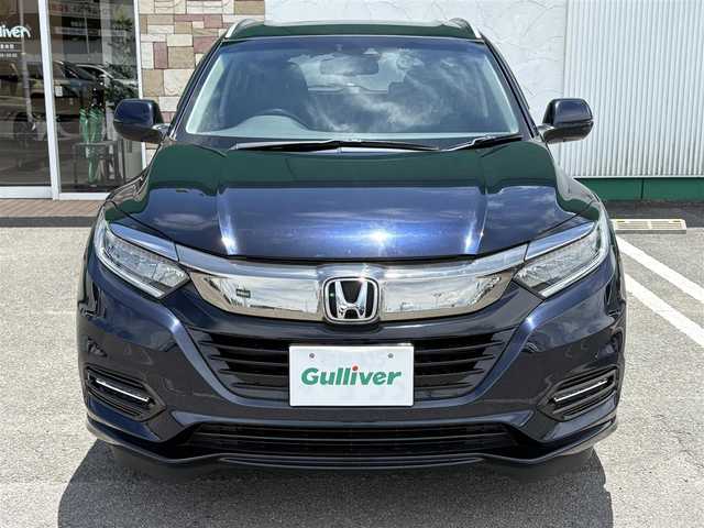 ホンダ ヴェゼル ハイブリッド Z ホンダセンシング 徳島県 2018(平30)年 2.6万km ミッドナイトブルービームM 純正SDナビ　VXM-195VFi/　BT/DISC/AM/FM/HDMI/フルセグ/ドライブレコーダー　DRV-410/バックカメラ/ビルトインETC/オートブレーキホールド/ワイパーデアイサー/パドルシフト/フォグライト/SPORT　MODE/追従式クルーズコントロール/ハーフレザーシート/前席シートヒーター/前席エアーシート/ドアバイザー/E CON/近距離衝突軽減ブレーキ