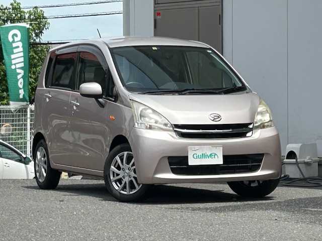 ダイハツ ムーヴ X リミテッド 宮城県 2012(平24)年 8.5万km ライトローズマイカメタリック 純正メモリナビ/FM/AM/CD/AUX/ワンセグTV/バックカメラ/デジタルインナーミラー/純正アルミ夏タイヤ14インチ/社外アルミ冬タイヤ14インチ/ETC/アイドリングストップ/ヘッドランプレベライザー/プッシュスタート/保証書・記録簿・取扱説明書