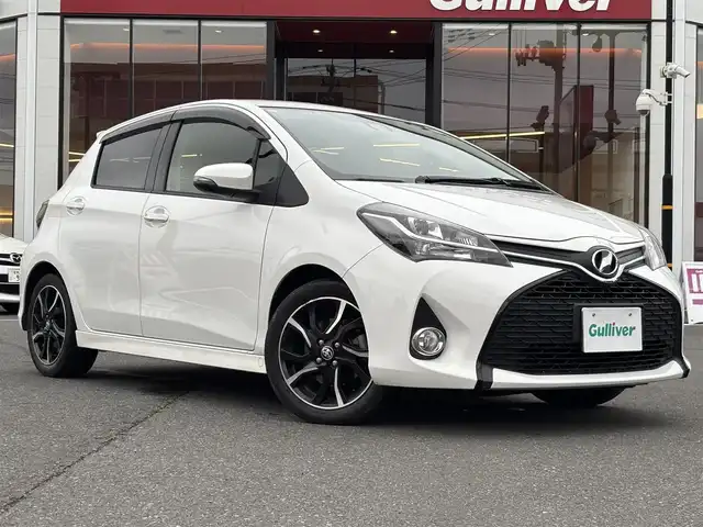 トヨタ ヴィッツ RS 宮城県 2015(平27)年 6.4万km スーパーホワイトⅡ 登録時走行距離63289km/純正ナビ/フルセグTV/CD/DVD/Bluetooth/プリクラッシュセーフティ/レーンディパーチャーアラート/オートハイビーム/パドルシフト/革巻きステアリング/プッシュスタート/スマートキー/LEDヘッドライト/フォグランプ/オートライト/ドアバイザー/横滑り防止装置