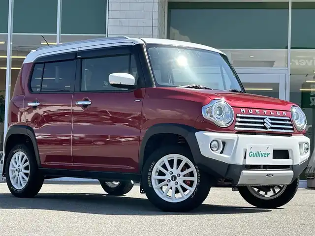 スズキ ハスラー Jスタイル 兵庫県 2016(平28)年 9万km フェニックスレッドパール/ホワイト2トーンルーフ 社外ナビ/BTオーディオ/フルセグテレビ/バックカメラ/ETC/シートヒーター/社外15インチAW/社外フロントバンパー/社外マフラー/社外ハンドル/社外リアスポイラー/社外ホーン/社外ルームミラーカバー/インチアップ/ブレーキキャリパー/マッドフラップ