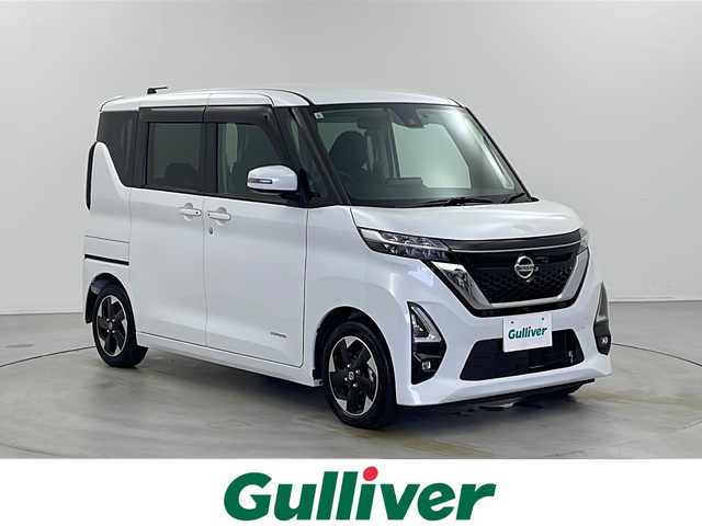 日産 ルークス ハイウェイスター X 栃木県 2023(令5)年 0.2万km ホワイトパール 衝突被害軽減ブレーキシステム/踏み間違い衝突防止アシスト/オートマチックハイビーム/標識認識システム/先行車発進通知/車線逸脱警報システム/車線逸脱防止支援機能/ふらつき警報/純正9インチナビ/(BT/AM/FM/HDMI/TV)/アラウンドビューモニター/両側パワースライドドア/純正サイドバイザー/純正フロアマット/LEDヘッドライト/フォグライト/ステアリングスイッチ/アイドリングストップ/プッシュスタート/オートエアコン