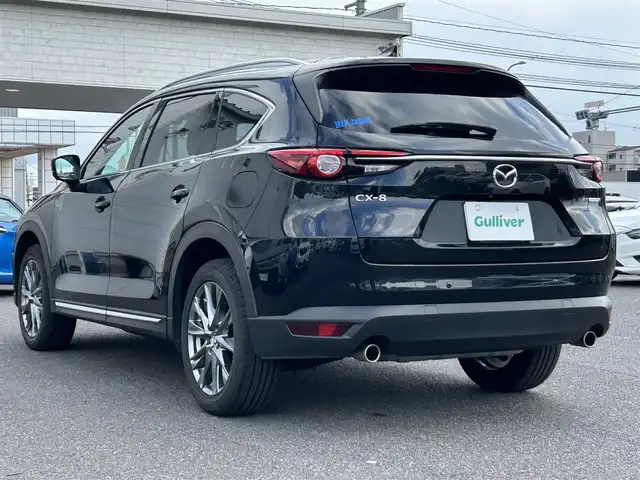 マツダ ＣＸ－８ 25S Lパッケージ 広島県 2021(令3)年 9万km ジェットブラックマイカ ワンオーナー/衝突軽減ブレーキ/サンルーフ/純正ナビ・地デジＴＶ/Bluetooth/純正USB端子/ＢＯＳＥスピーカー/全方位カメラ/黒レザーシート/シートヒーター（前席・2列目）/エアシート（前席）/パワーバックドア/クルーズコントロール/アクティブドライビングディスプレイ/革巻きステアリング/ステアリングヒーター/アクティブドライビングディスプレイ/ブラインドスポットモニター/LEDヘッドライト/純正19インチアルミ/革巻きステアリング/ステアリングヒーター/スマートキー/前後ドライブレコーダー/コーナーセンサー/電格ウィンカーミラー/ETC2.0/スペアキー（スマートキー）/純正フロアマット/保証書/取扱説明書