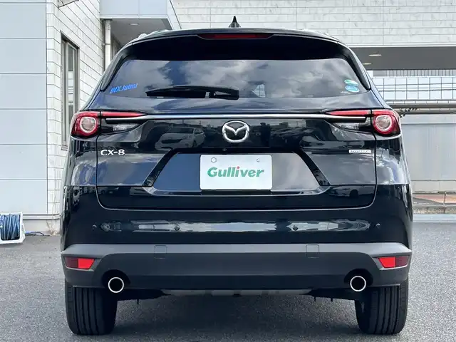 マツダ ＣＸ－８ 25S Lパッケージ 広島県 2021(令3)年 9万km ジェットブラックマイカ ワンオーナー/衝突軽減ブレーキ/サンルーフ/純正ナビ・地デジＴＶ/Bluetooth/純正USB端子/ＢＯＳＥスピーカー/全方位カメラ/黒レザーシート/シートヒーター（前席・2列目）/エアシート（前席）/パワーバックドア/クルーズコントロール/アクティブドライビングディスプレイ/革巻きステアリング/ステアリングヒーター/アクティブドライビングディスプレイ/ブラインドスポットモニター/LEDヘッドライト/純正19インチアルミ/革巻きステアリング/ステアリングヒーター/スマートキー/前後ドライブレコーダー/コーナーセンサー/電格ウィンカーミラー/ETC2.0/スペアキー（スマートキー）/純正フロアマット/保証書/取扱説明書