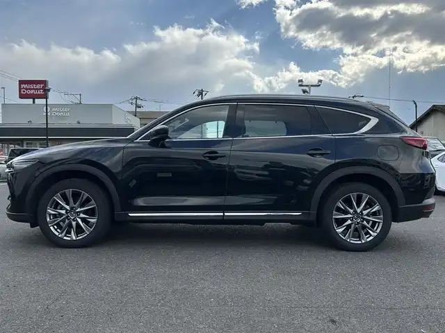 マツダ ＣＸ－８ 25S Lパッケージ 広島県 2021(令3)年 9万km ジェットブラックマイカ ワンオーナー/衝突軽減ブレーキ/サンルーフ/純正ナビ・地デジＴＶ/Bluetooth/純正USB端子/ＢＯＳＥスピーカー/全方位カメラ/黒レザーシート/シートヒーター（前席・2列目）/エアシート（前席）/パワーバックドア/クルーズコントロール/アクティブドライビングディスプレイ/革巻きステアリング/ステアリングヒーター/アクティブドライビングディスプレイ/ブラインドスポットモニター/LEDヘッドライト/純正19インチアルミ/革巻きステアリング/ステアリングヒーター/スマートキー/前後ドライブレコーダー/コーナーセンサー/電格ウィンカーミラー/ETC2.0/スペアキー（スマートキー）/純正フロアマット/保証書/取扱説明書
