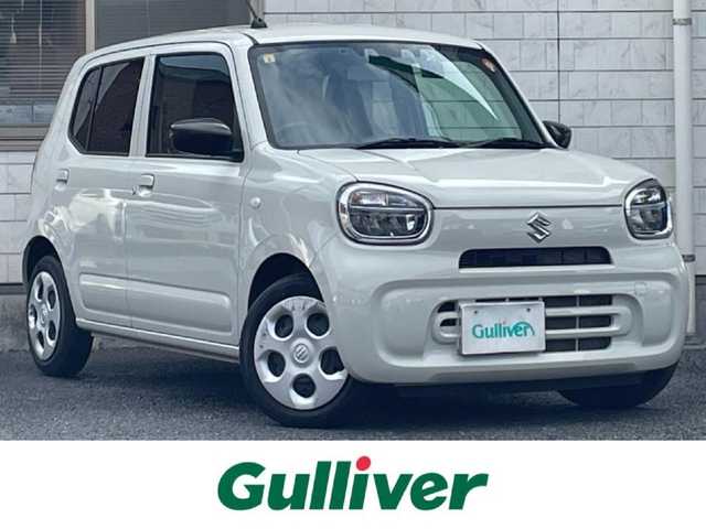スズキ アルト L 福岡県 2023(令5)年 2.4万km ソフトベージュメタリック ワンオーナー/純正ディスプレイオーディオ/　（AM/FM/Bluetooth）/バックカメラ/スズキセーフティサポート/・誤発進抑制機能/・車線逸脱警報機能/・ふらつき警報機能/・先行車発進お知らせ機能/・後退時ブレーキサポート/・後方誤発進抑制機能/・リアパーキングセンサー/アイドリングストップ/横滑り防止装置/オートライト/純正ホイールキャップ/シートヒーター（D/N）/ETC/前後ドライブレコーダー【CTJ-880】/純正フロアマット/電格ミラー/ISOFIX/電源ソケット×1/USB端子×1/スペアキー×1/保証書/取扱説明書/ナビ取扱説明書