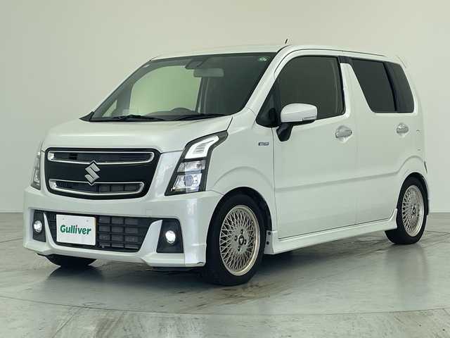 スズキ ワゴンＲ スティングレー HYBRID X 愛知県 2019(令1)年 3.9万km ピュアホワイトP 社外メモリーナビ/(CN-RX06D)/ワンセグ CD DVD BT MSV/衝突軽減ブレーキ/LDA/HUD/スマートキー/シートヒーター/アイドリングストップ/LEDヘッドライト/LEDフォグライト/オートライト/オートハイビーム/ISOFIX