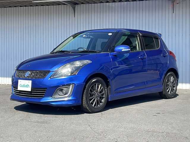 スズキ スイフト RS 長野県 2016(平28)年 6.4万km ブーストブルーパールメタリック メモリナビTV/Bluetooth//CD/USB/ビルトインETC/プッシュスタート/スマートキー/クルーズコントロール/社外１５インチアルミ/純正16インチAW付夏タイヤ積込/ドアバイザー/パドルシフト