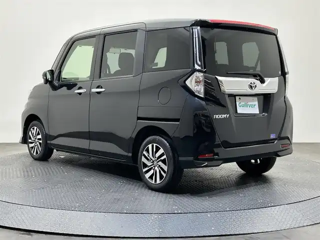 トヨタ ルーミー カスタムG 愛媛県 2022(令4)年 2.5万km ブラックマイカメタリック ・９型ディスプレイオーディオ/（フルセグＴＶ・ＢＴ・ＦＭ・ＡＭ・ＵＳＢ・apple carplay・android auto）/・全方位カメラ　/・レーダークルーズコントロール　/・両側電動ドア　/・レーンキープアシスト/・スペアキー