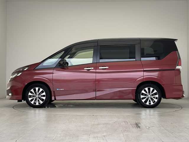 日産 セレナ ハイウェイスター Vセレクション 愛知県 2017(平29)年 6.2万km マルーンレッド 2トーン プロパイロット/衝突軽減システム/純正SDナビ（SDなし）/両側パワースライドドア/クルーズコントロール/フルセグ/CD/DVD/Bluetooth/バックカメラ/イージーオープン機能/コーナーセンサー/純正アルミホイール/LEDヘッドライト/インテリジェントミラー/ドライブレコーダー/ETC/ステアリングスイッチ/スマートキー/プッシュスタート