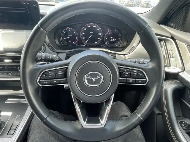 マツダ ＣＸ－６０ XD HV エクスクルーシブスポーツ 熊本県 2023(令5)年 3.8万km マシーングレープレミアムM 純正メーカーSDナビDTV/・BT/USB/SD/全周囲カメラ/ＥＴＣ/ＬＥＤライト/・ＬＥＤフォグ/黒革シート/・シートヒーター/・エアーシート/・パワーシート/ハンドルヒーター/置くだけ充電/Ｍｉ-ＤＲＩＶＥ/ＩＳＯＦＩＸ/ウィンカードアミラー/リアスポイラー/トノカバー/スマートキー/スペアキー×1本