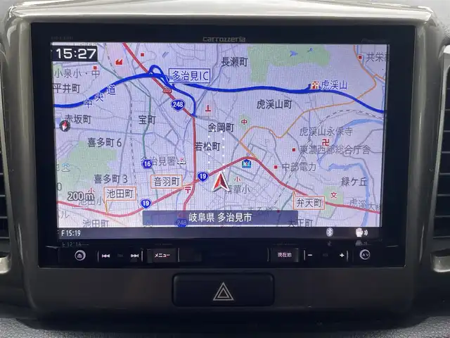 スズキ スペーシア カスタム Z ターボ 岐阜県 2017(平29)年 6.3万km ブリスクブルーメタリック/ブラック2トーンルーフ (株)IDOMが運営する【じしゃロン多治見店】の自社ローン専用車両になります。こちらは現金またはオートローンご利用時の価格です。自社ローンご希望の方は別途その旨お申付け下さい。/社外ナビ/　（Bluetooth/DVD/フルセグ）/左側パワースライドドア/デュアルカメラブレーキサポート/レーンキープアシスト/クルーズコントロール/アイドリングストップ/オートライト/フォグランプ/パドルシフト